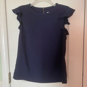 ⭐️Navy J.Crew Fitted blouse size 2